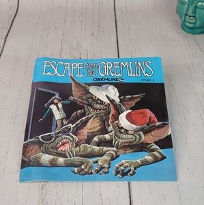Escape From The Gremlins Story 3 Book/Record Follow Along Collectible NIP